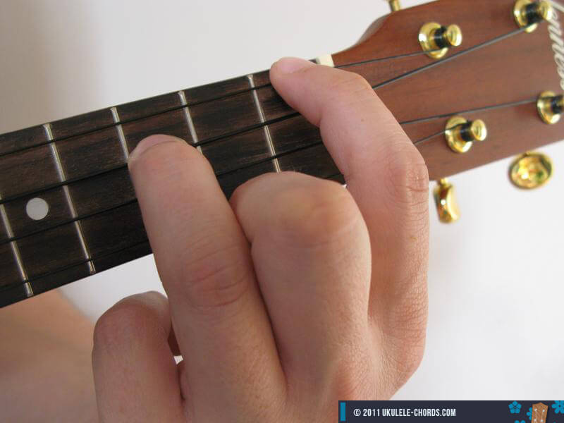 E/Eb Slashed Ukulele Chord